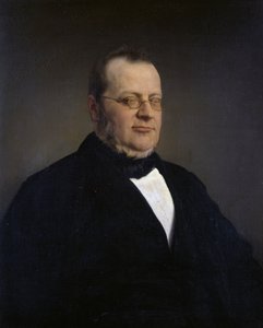 Portret van Camillo Benso, graaf van Cavour (Turijn) door Francesco Hayez