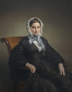 Portret van Teresa Manzoni Borri Stampa door Francesco Hayez