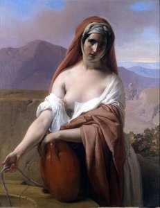 Rebecca bij de bron. Schilderij door Francesco Hayez. Accademia di Brera. Milaan
