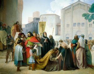 Verzoening van Otto II met zijn moeder Adelaide van Bourgondië door Francesco Hayez