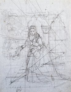Studie voor Geheime Beschuldiging door Francesco Hayez
