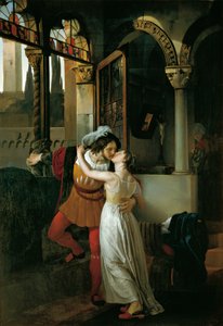 De laatste kus van Romeo en Julia door Francesco Hayez