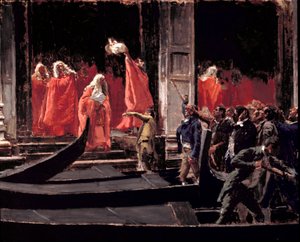 Laatste zitting van de Senaat van de Republiek Venetië ten tijde van de toetreding tot het Koninkrijk Italië in 1866 door Francesco Jacovacci