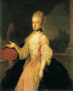 Portret van Marie Caroline van Oostenrijk