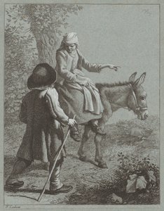 Jongen en Meisje met een Ezel