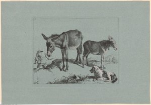 Plaat 5, uit De set van 12 pastorale scènes