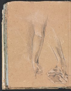 Verona Schetsboek: Armen en handen met draperie pagina 78, 1760