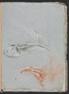 Verona schetsboek: Draperiestudies pagina 17, 1760