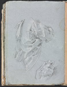 Verona Schetsboek: Draperiestudie met linkerhand pagina 86, 1760