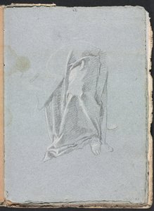 Verona Schetsboek: Draperie met voet (pagina 83) door Francesco Lorenzi