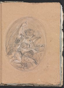 Verona Schetsboek: Figuur met kind in rondel pagina 67
