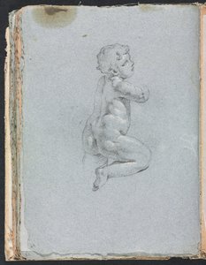 Verona Schetsboek: Putto in profiel pagina 64, 1760 door Francesco Lorenzi