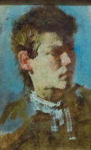 Zelfportret als jonge man door Francesco Paolo Michetti