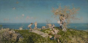 Lente en Liefde door Francesco Paolo Michetti