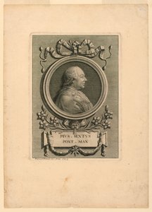 Paus Pius VI (1775-1799) door Francesco Piranesi