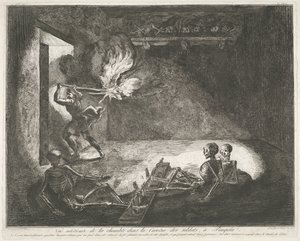 Soldatenkazerne te Pompeï door Francesco Piranesi