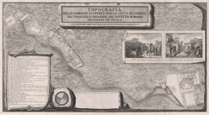 Topografia delle Fabbriche Scoperte nella Città di Pompei door Francesco Piranesi