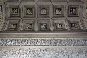 De Kamer van de Stucwerken Camera degli Stucchi van het Palazzo del Tè, 1526-1534 door Francesco Primaticcio