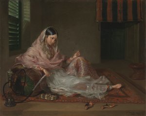 Moslim Dame Liggend door Francesco Renaldi