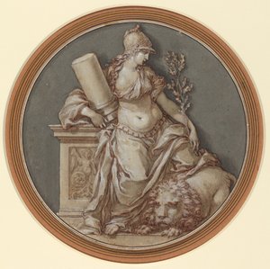 Allegorie van Moed door Francesco Rosaspina