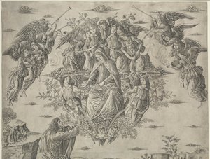 De tenhemelopneming van de Maagd, ca. 1495
