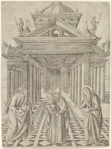 De Presentatie in de Tempel, plaat vier uit het Leven van de Maagd en Christus