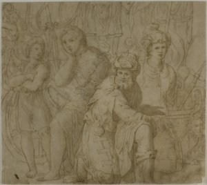 Deel van De pracht en praal van Furius Camillus door Francesco Salviati