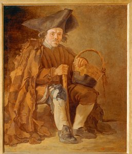 Vieil homme au chapeau - Arme man met hoed ... door Francesco Sasso