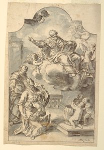 Een Votiefbeeld van een Jongen Gepresenteerd door zijn Ouders aan Sint Nicolaas van Bari