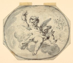 Ontwerp voor een Geschilderd Plafond door Francesco Saverio Mergolo