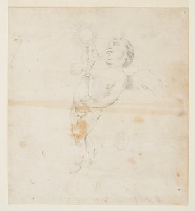 Engel die een monstrans draagt door Francesco Solimena