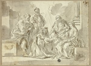 Heilige Familie met Heiligen