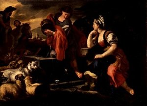 Jacob en Rachel bij de bron
