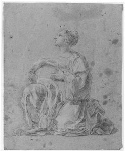 Knielende vrouw