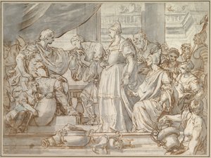 De onthouding van Scipio door Francesco Solimena