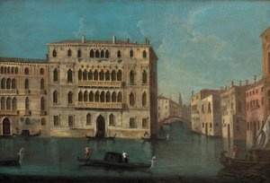 Francesco Tironi Grand Canal en Foscari Paleis