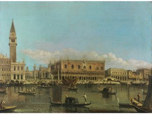 Francesco Tironi Gezicht op San Marco