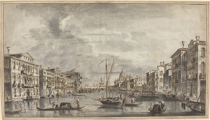 Het Grote Kanaal richting de Salute en de Dogana