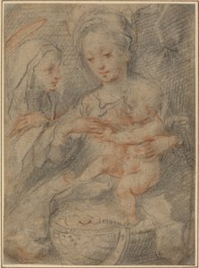 Het Huwelijk van Sint Catharina door Francesco Vanni