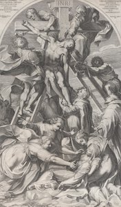 De kruisafneming, 1606 door Francesco Villamena