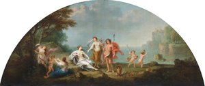 Een Bacchus en Ariadne door Francesco Zuccarelli