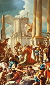 Robert van Anjou bouwt de Kerk van Santa Chiara, Napels door Francesco de Mura