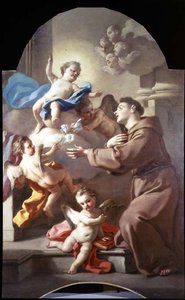 St. Antonius van Padua (een van een paar, paneel)