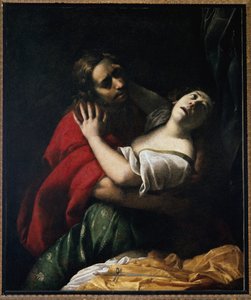 De verkrachting van Lucretia door Francesco del Cairo
