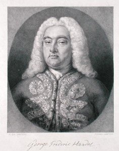 George Frederick Handel (1685-1759) gegraveerd door Frederick Christian Lewis I (1779-1856) 1828 door Francis (after) Kyte