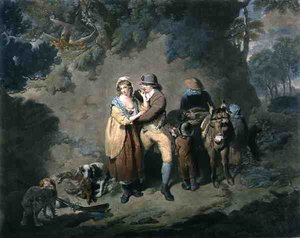 De Amoureuze Jager, gegraveerd door Charles Hodges (1764-1837), uitgegeven door J.R. Smith