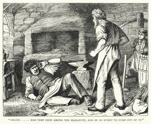 Illustratie voor Great Expectations door Charles Dickens (gravure) door Francis Arthur Fraser
