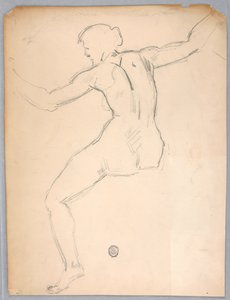 Schets voor "Nacht" door Francis Augustus Lathrop
