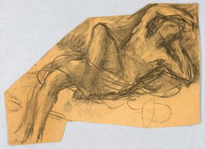 Schets van naaktfiguur