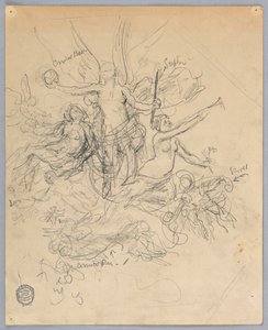 Schets van Gevleugelde Figuur, Mogelijk Fortuna